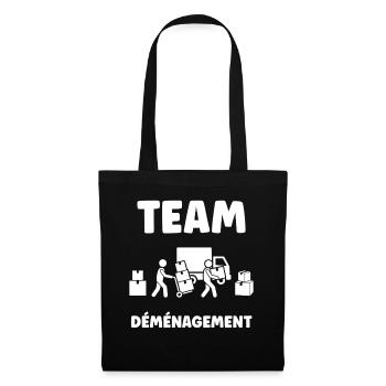 Équipe Déménagement Résolu - Sac en tissu - noir - Devant