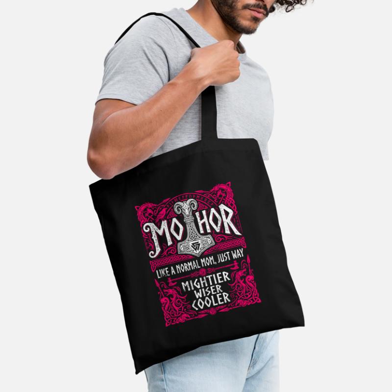 Mothor Wikinger Mutter Thor Hammer Spruch Stoffbeutel