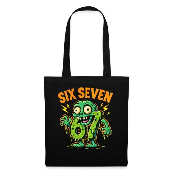 Six Seven 67 Humour d’horreur zombie Cerveau italien - Sac en tissu - noir - Devant