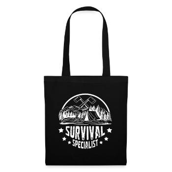 Spécialiste de la survie en bushcraft - Sac en tissu - noir - Devant
