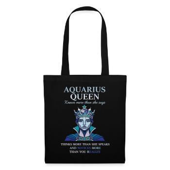 Reine du Verseau Zodiaque Verseau - Sac en tissu - noir - Devant