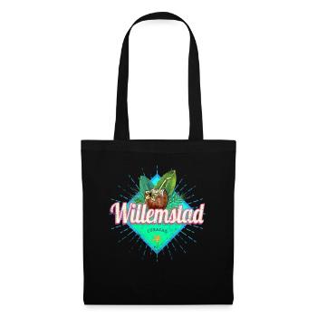 Willemstad Curacao Retro Holiday Caribbean Souvenir - Tote Bag - black - Front