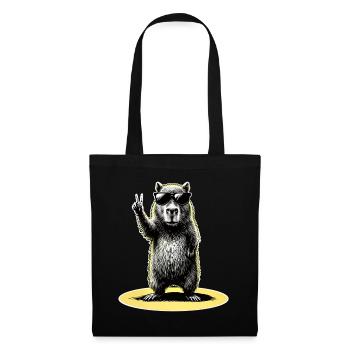 Paix de Capybara - Sac en tissu - noir - Devant
