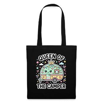 Queen of the Camper Caravan Pastel - Tote Bag - black - Front