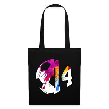 NON. 14 FOOTBALLEUR NUMÉRO 14 FOOTBALL 14E ANNIVERSAIRE - Sac en tissu - noir - Devant