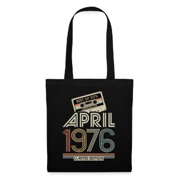 Best of April 1976 Cassette | Limited Edition - Tote Bag - black - Front