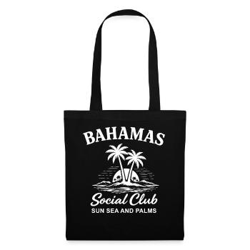 Bahamas Social Club Sun Sea And Palms - Sac en tissu - noir - Devant