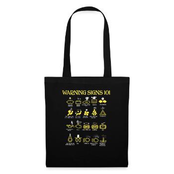 Car Warning Signs - Tote Bag - black - Front