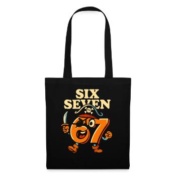 Six Seven 67 Pirate Italian Brainrot Humor Funny - Tote Bag - black - Front