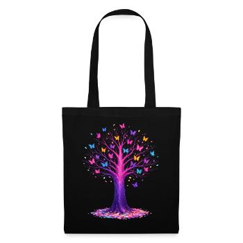 Butterflies Tree Nature Butterfly Lover - Tote Bag - black - Front
