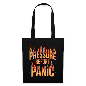 Ingénieur incendie Pression avant l’incendie Officier de panique - Sac en tissu - noir - Devant