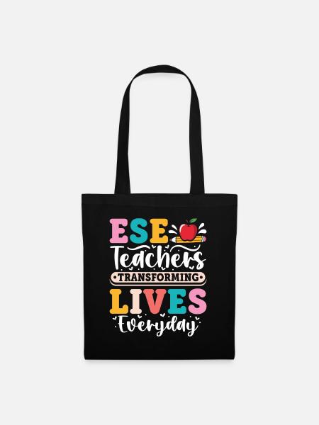 Geschenke für ESE-Lehrer - Stoffbeutel - Schwarz