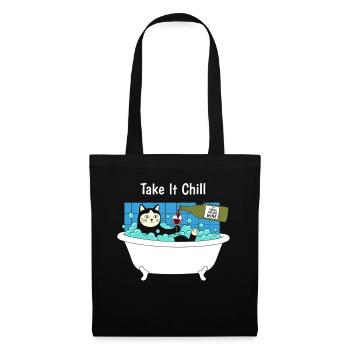 Détends-toi Katzbad - Sac en tissu - noir - Devant
