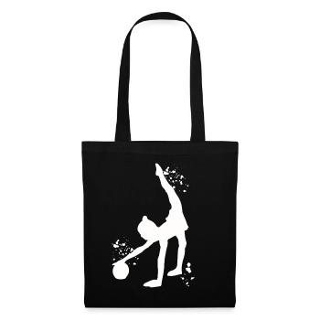 Gymnast with ball rhythmic gymnastics - Tote Bag - black - Front