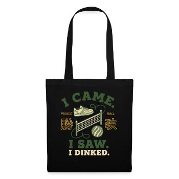 Pickleball Funny Player Came Saw I Dinked Love - Tote Bag - black - Front
