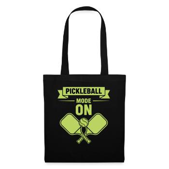 Pickleball-Modus bei Funny Player Pickle Ball Love - Stoffbeutel - Schwarz - Vorne