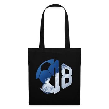 NON. 18 FOOTBALLEUR NUMÉRO 18 FOOTBALL 18E ANNIVERSAIRE - Sac en tissu - noir - Devant