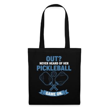 Pickleball Funny Player Out Never Heard Game On - Tote Bag - black - Front