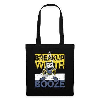 Antialcoholic Abstinent Breakup With Booze - Tote Bag - black - Front