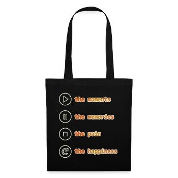 Mindfulness, Moments, Memories, Happiness - Tote Bag - black - Front