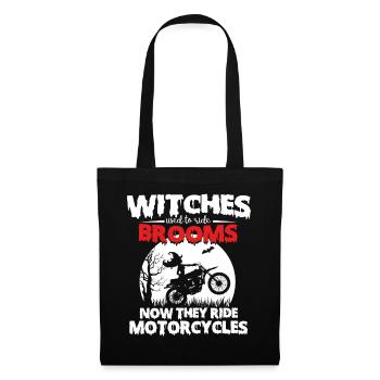Witch Motorcycle Ride Shirt - Tote Bag - black - Front