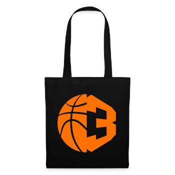 NR. 3 BASKETBALL NUMMER 3 BASKETBALL 3. GEBURTSTAG - Stoffbeutel - Schwarz - Vorne