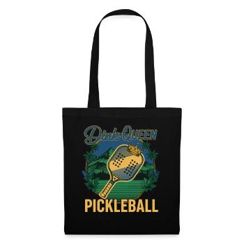 Pickleball Dink Queen Spieler Pickle Ball Love - Stoffbeutel - Schwarz - Vorne
