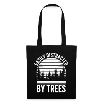 Arbres, Arbres, Arbres, Drôles d’Arbres, Cadeau - Sac en tissu - noir - Devant