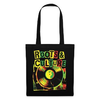 Roots And Culture Reggae - Stoffbeutel - Schwarz - Vorne