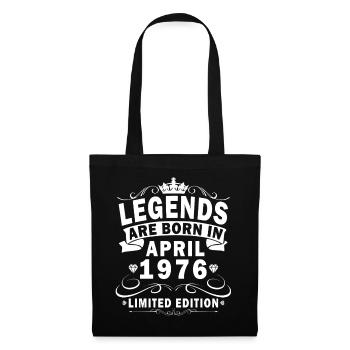 April 1976 Retro April 1976 Birthday Gift - Tote Bag - black - Front