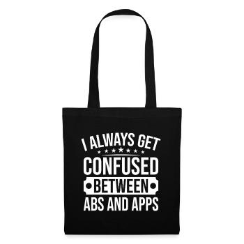 Gym Junkies Confused ABS & Apps Calisthenics - Tote Bag - black - Front