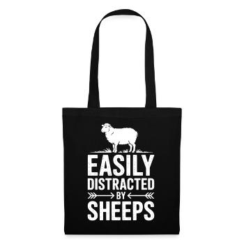 Sheep Sayings Sheep Funny Sheep Gift - Tote Bag - black - Front