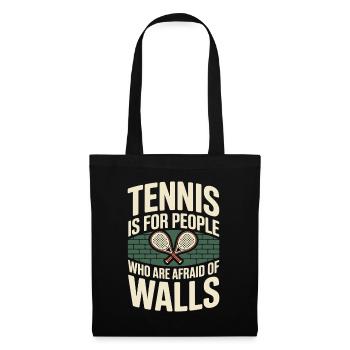 Padel Tennis Is For People Who Are Afraid Of Walls - Tote Bag - black - Front