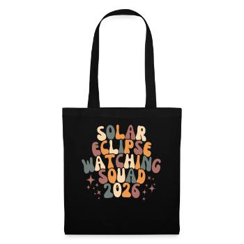 Éclipse solaire totale Islande Millésime 2026 de Reykjavik - Sac en tissu - noir - Devant