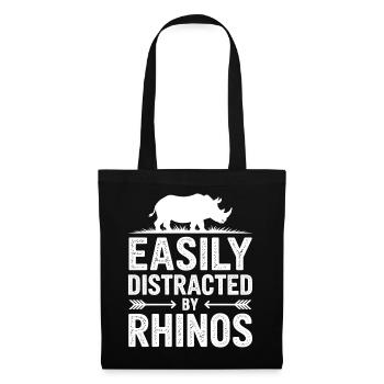 Paroles des rhinocéros : Don drôle de rhinocéros - Sac en tissu - noir - Devant