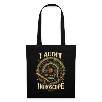 Astronomie Astronom I Audit Your Horoscope - Stoffbeutel - Schwarz - Vorne