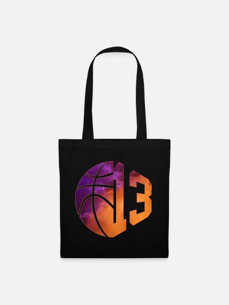 NUMMER 13 BASKETBALL 13. GEBURTSTAG - Stoffbeutel - Schwarz