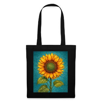 Yellow Sunflowers Flowers Sunflower Graphics - Tote Bag - black - Front