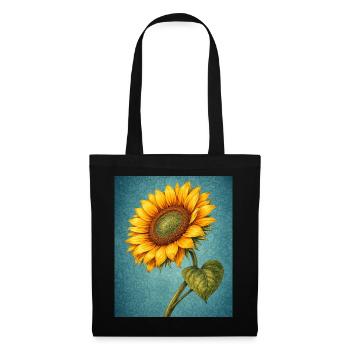 Yellow Sunflowers Flowers Sunflower Graphics - Tote Bag - black - Front