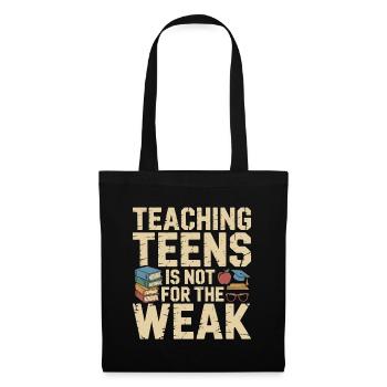 Enseignant de lycée enseignant aux adolescents - Sac en tissu - noir - Devant
