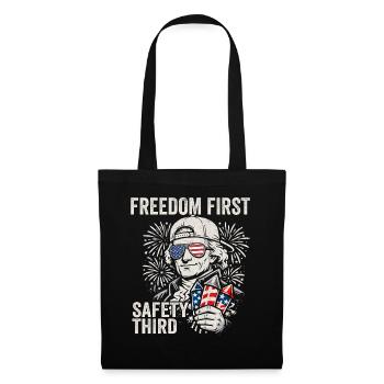 La liberté d’abord, la sécurité en troisième position. Jef - Sac en tissu - noir - Devant