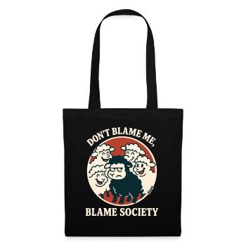 Blame Society Sheep Circle - Tote Bag - black - Front