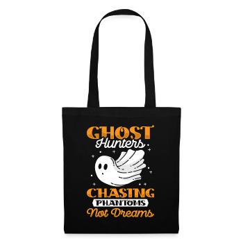 Ghost Hunter Halloween English Saying - Tote Bag - black - Front