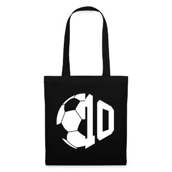 NO. 10 FOOTBALLER NUMBER 10 FOOTBALL 10TH BIRTHDAY - Tote Bag - black - Front