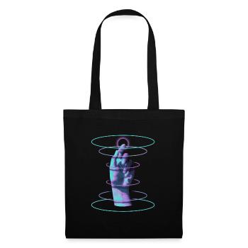 Techno Hand Hypnotic Rave DJ - Techno Music - Tote Bag - black - Front
