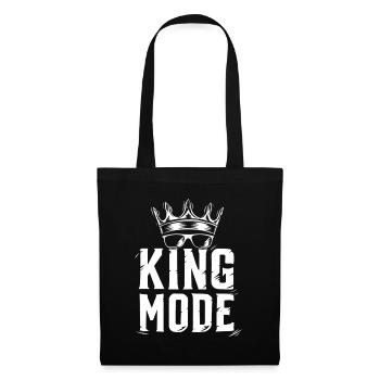 T-shirt drôle du Roi des Échecs pour hommes - Sac en tissu - noir - Devant