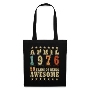 Année du jubilé avril 1976 - Sac en tissu - noir - Devant