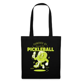 Joueur drôle de pickleball Adore les amateurs de pickleball - Sac en tissu - noir - Devant