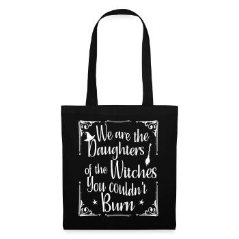 Nous sommes les filles des sorcières que tu n’as pas pu brûler - Sac en tissu - noir - Devant
