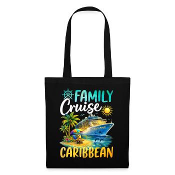 Family Cruise Caribbean - Stoffbeutel - Schwarz - Vorne
